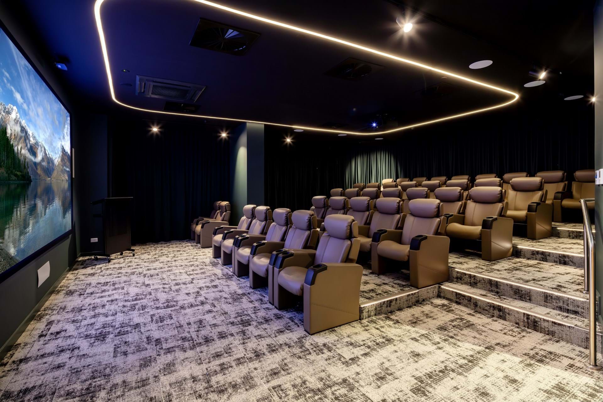 Profurn Cinema seating and retirement seating at Aveo Bella Vista Haven, NSW