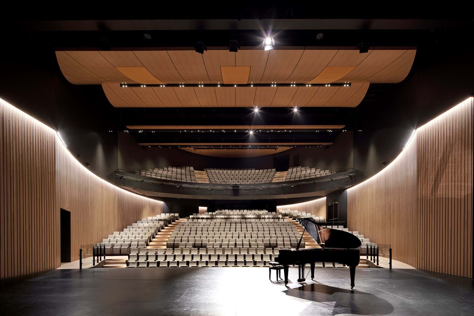 Performing Arts Centre seating at Huntingtower School