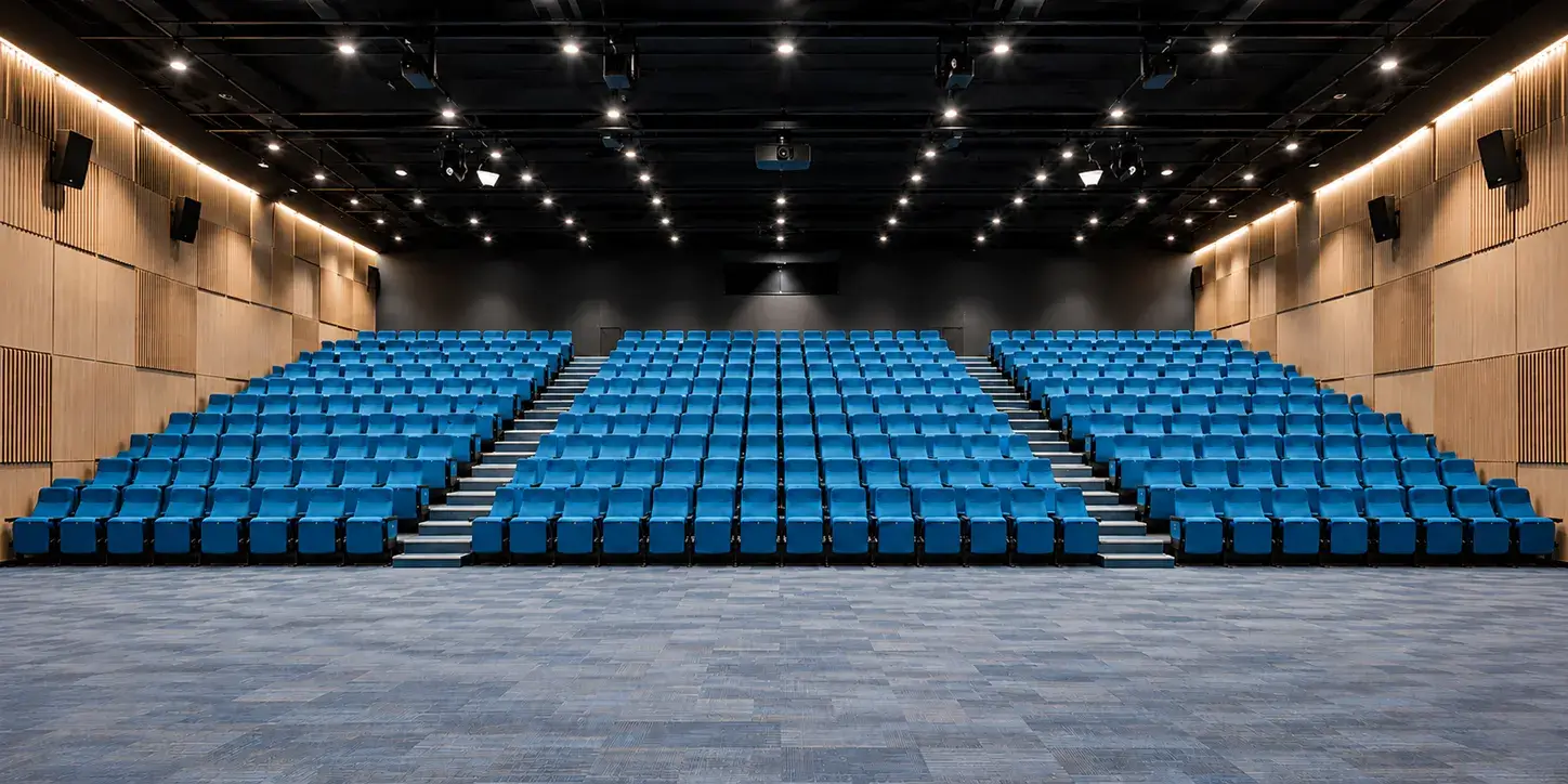 Auditorium fitted with Profurn tiered performing arts seating, Australia