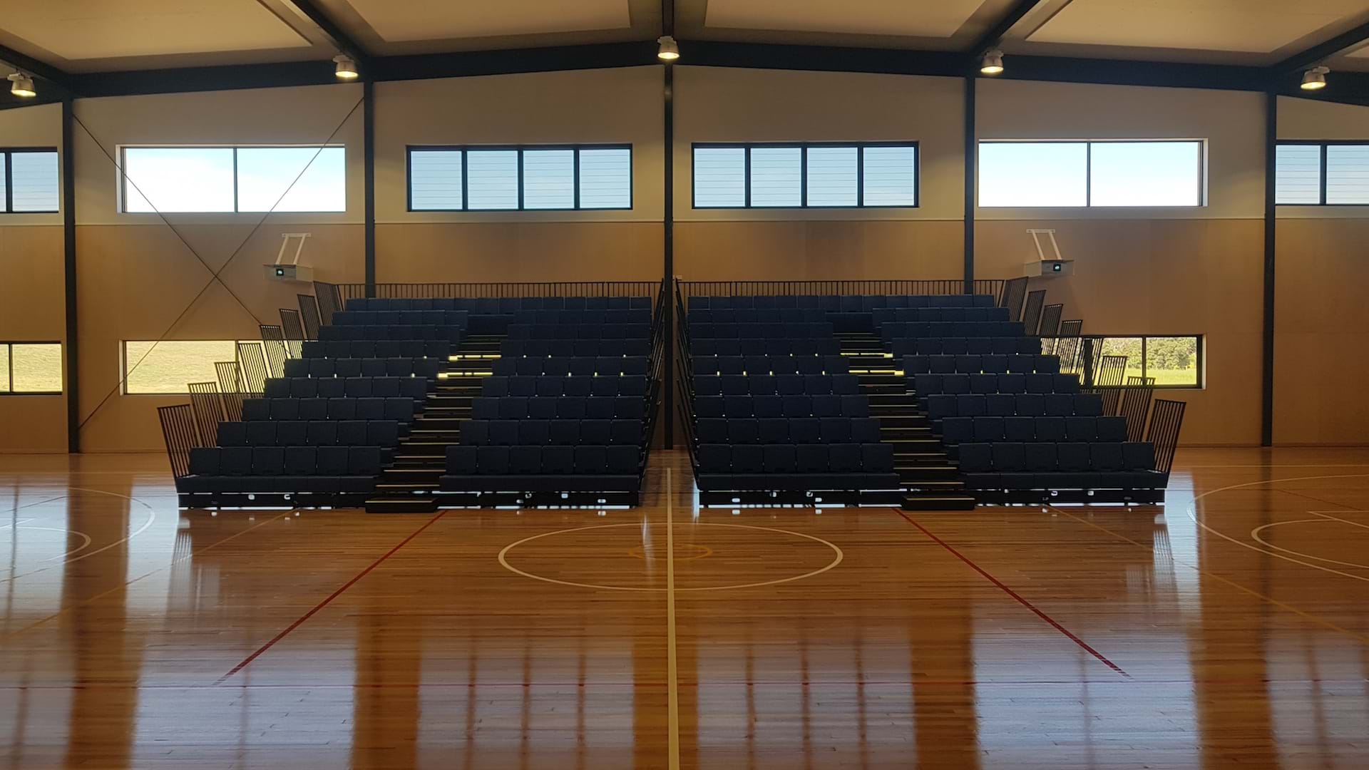 Profurn's retractable seating Geelong Lutheran College