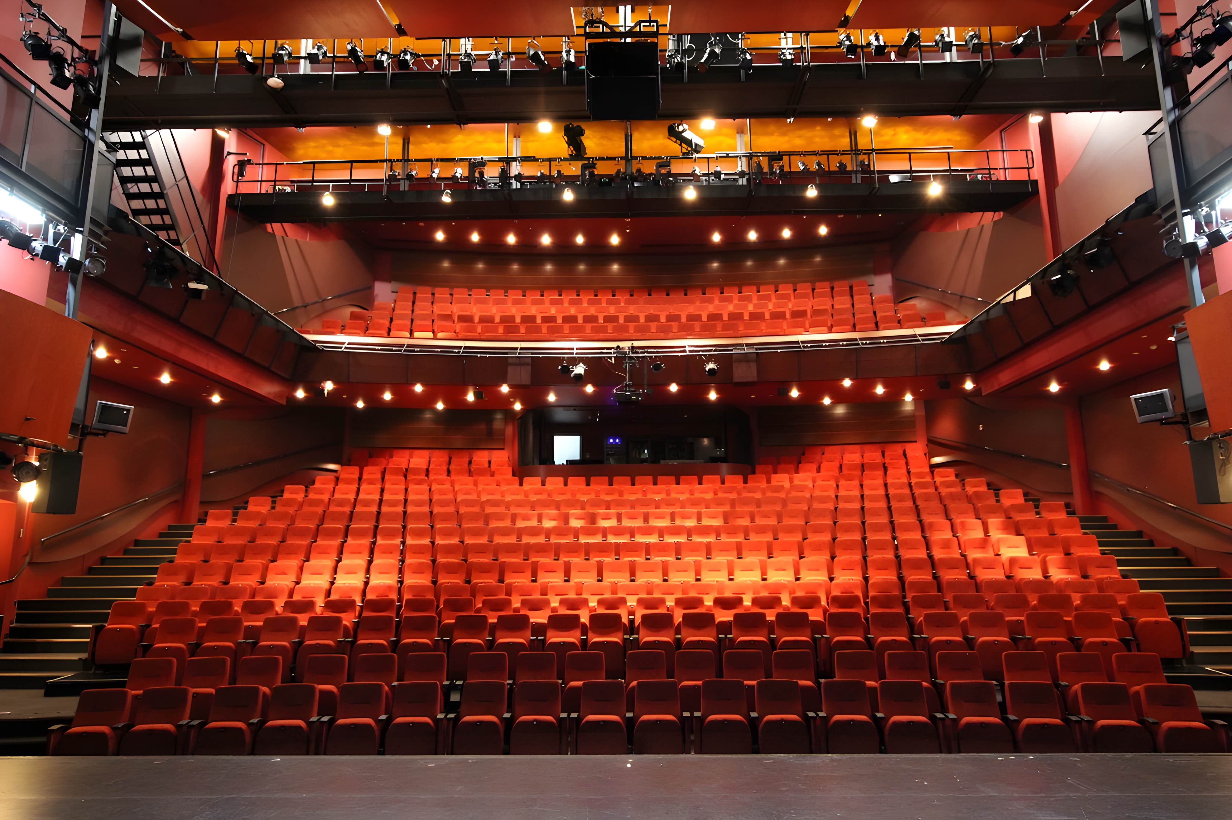 Performing arts and auditorium seating at The Drum Theatre, Victoria, Australia