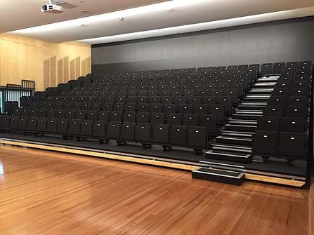 Profurn retractable public seating at Whitefriars Catholic College
